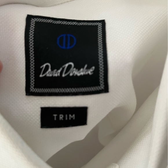 David Donahue men’s white long sleeve button down shirt. Size 34/35 - Picture 3 of 5
